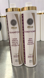 Shampoo e Condicionador de manutenção de queratina sem sulfato 1000ml cada.